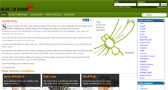 Desktop Screenshot of healthruby.com